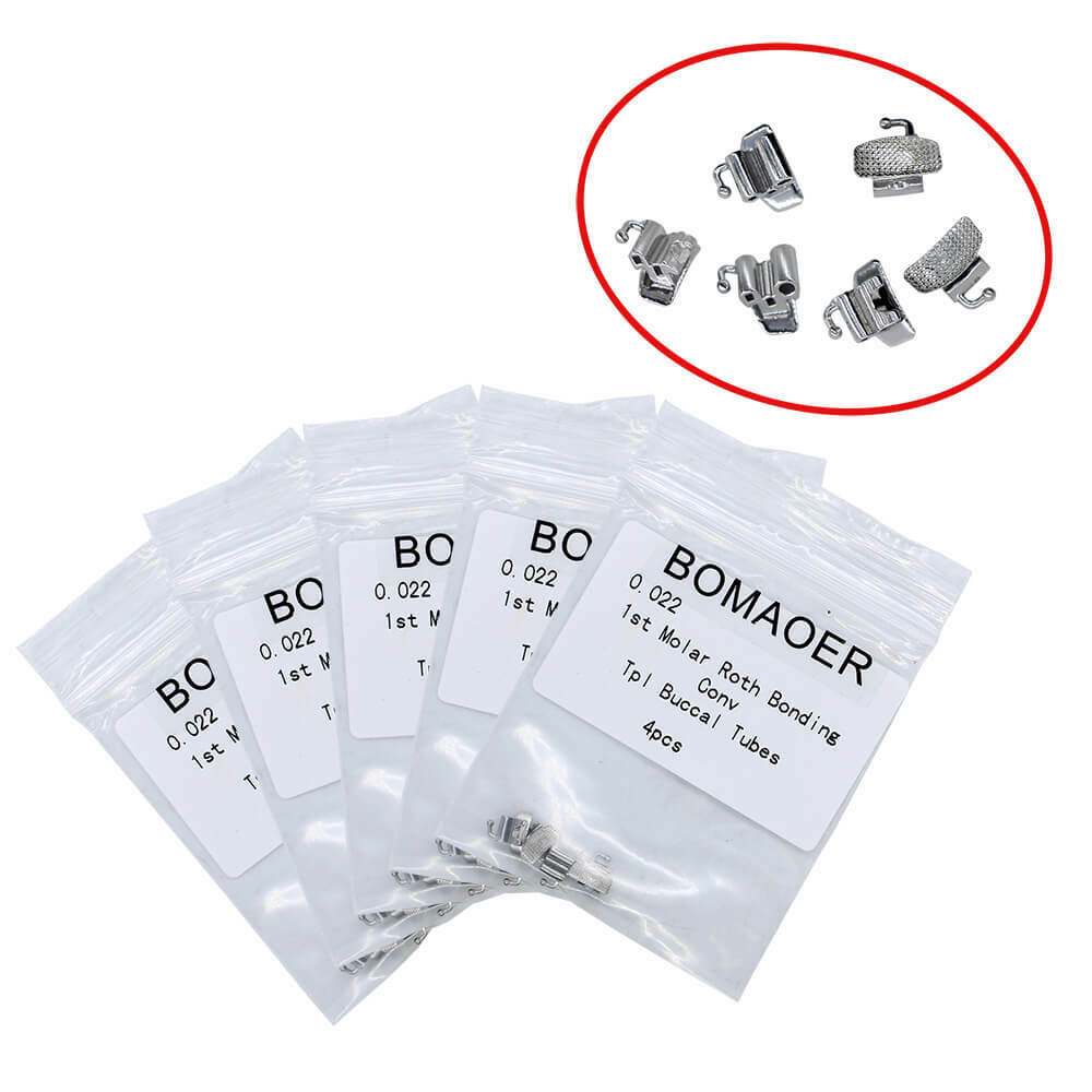 30 Packs Dental Orthodontic Buccal Tubes Roth 022 Bonding Triple Conv 1st Molar
