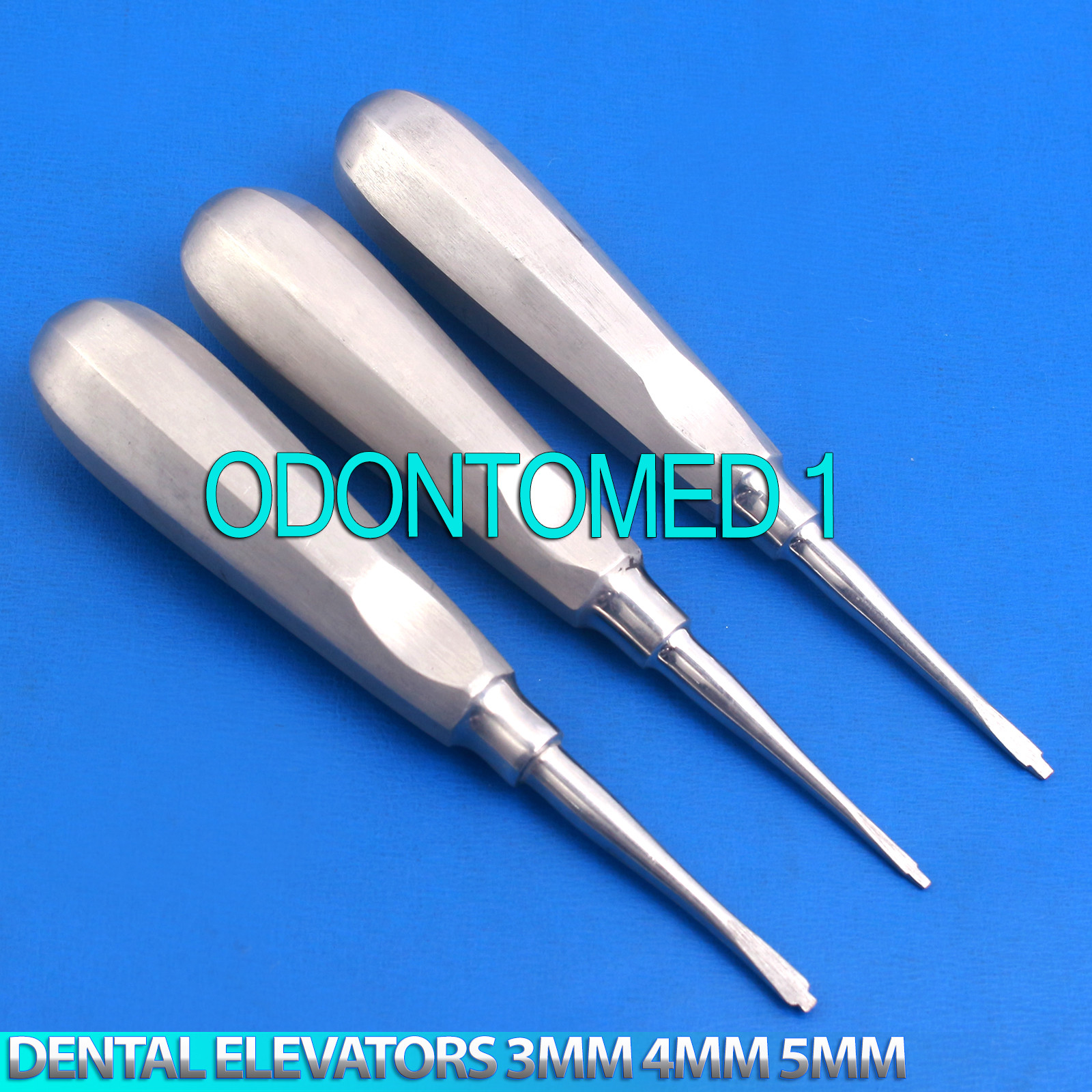 3 STRAIGHT PERIOTOME DENTAL ATRAUMATIC EXTRACTING ELEVATORS 3MM 4MM 5MM