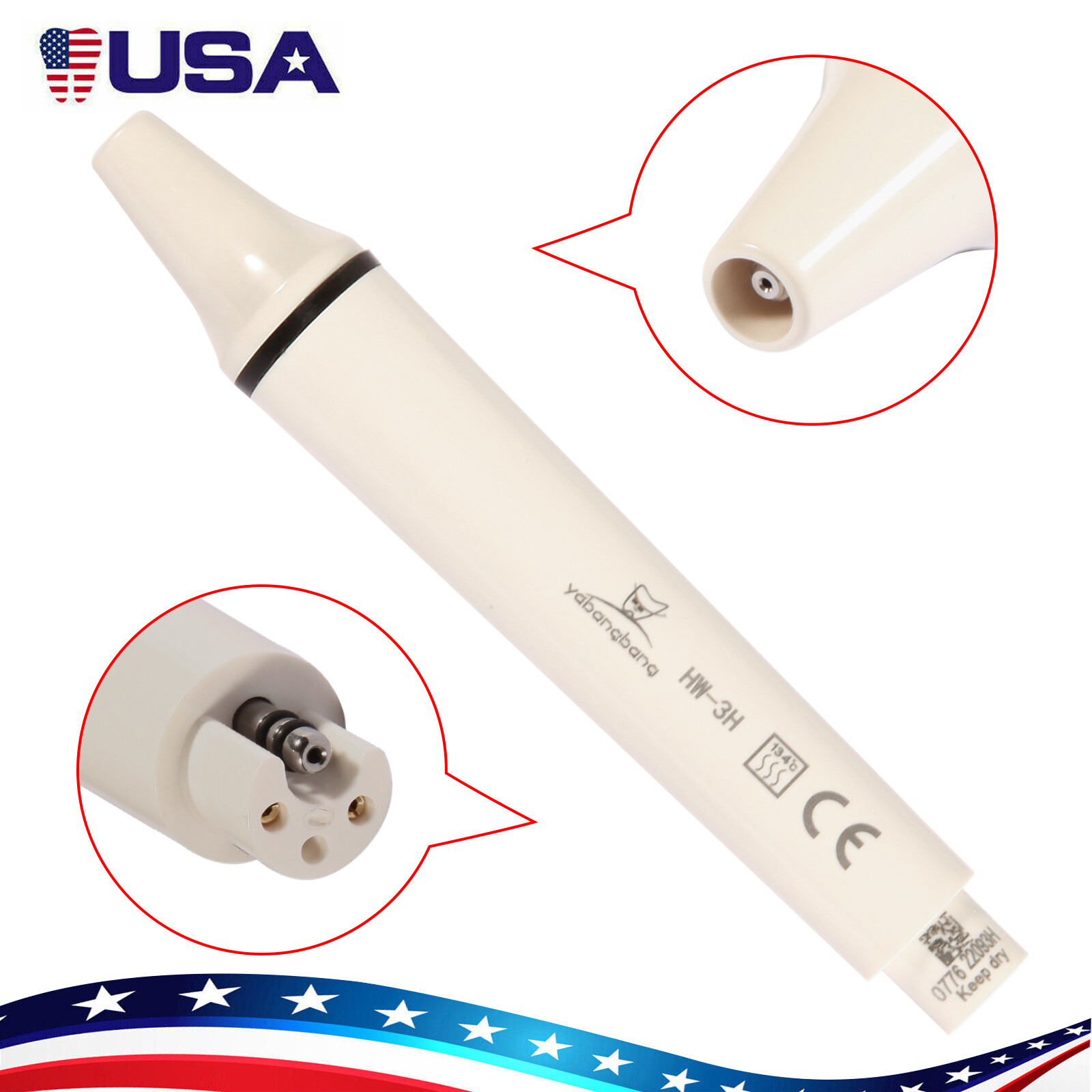 Dental LED Ultrasonic Scaler Handpiece Detachable For SATELEC EMS