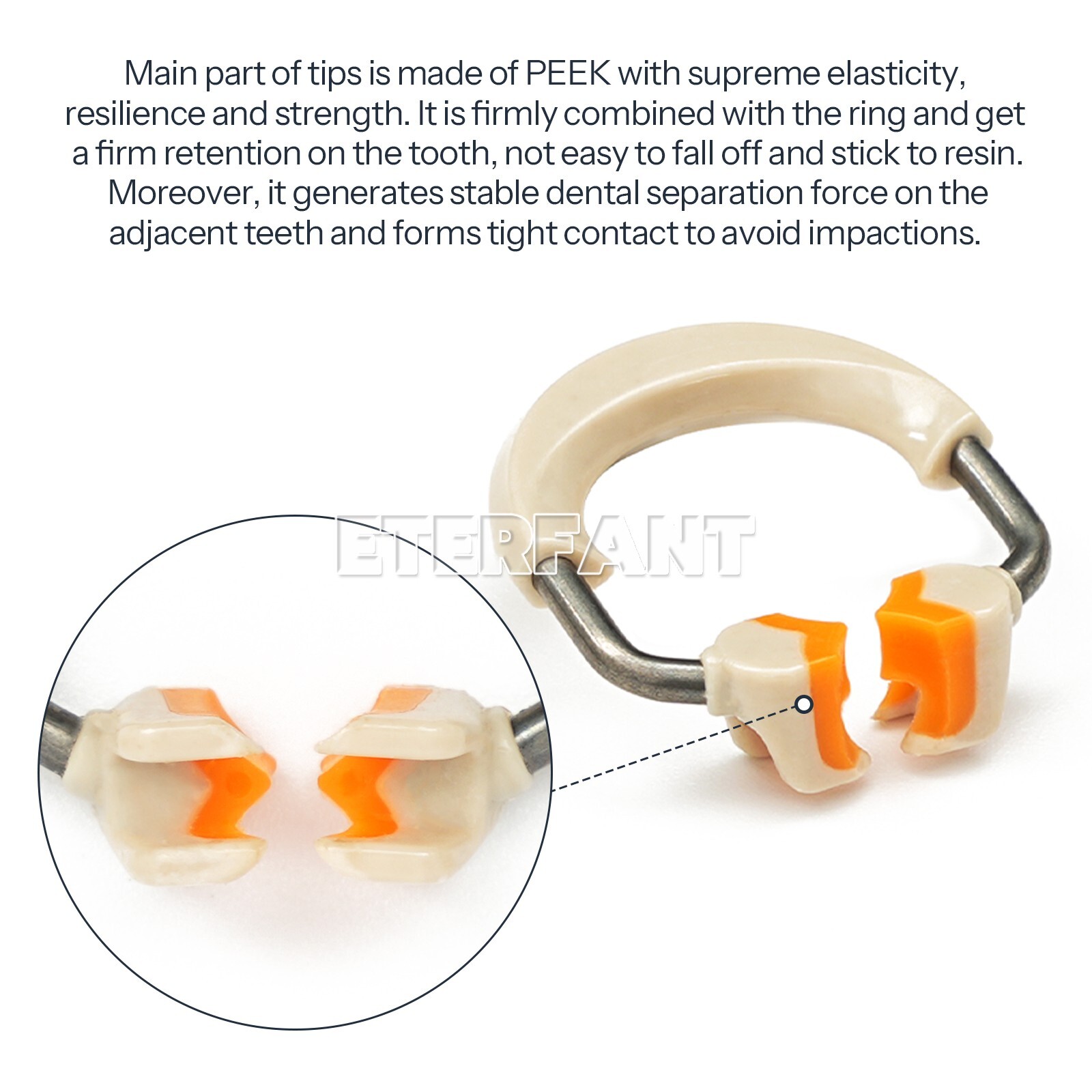 Dental Autoclavable Matrix Bands Rings Matrices Clip Clamp Titanium Fit Garrison