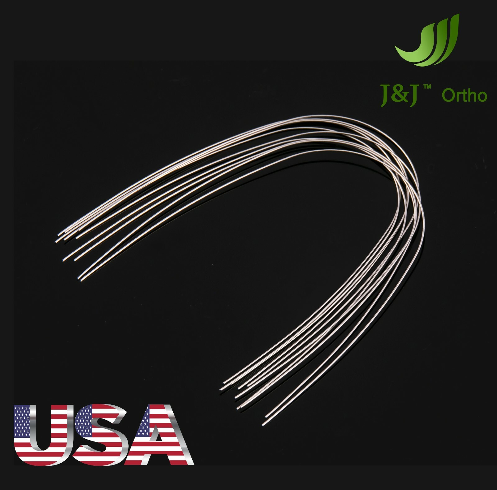 J&J Ortho™ Orthodontic NiTi Elastic Arch wire Rectangular (10/pk)Ovoid Natural