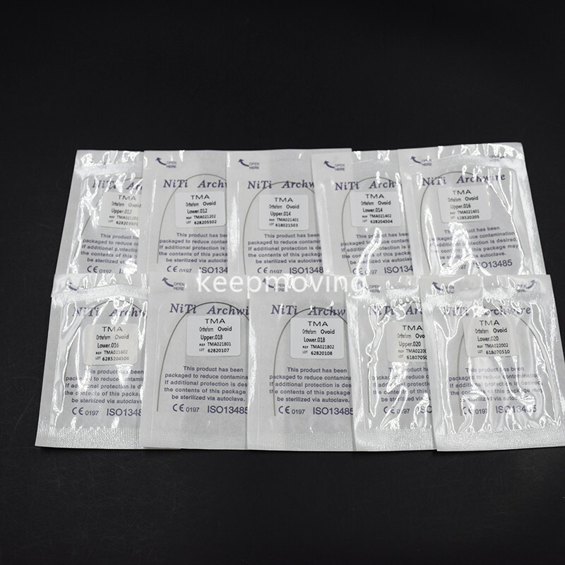Dental Ortho Titanium Molybdenum Alloy Beta Ti-Mo TMA Arch Wire Round Ovoid