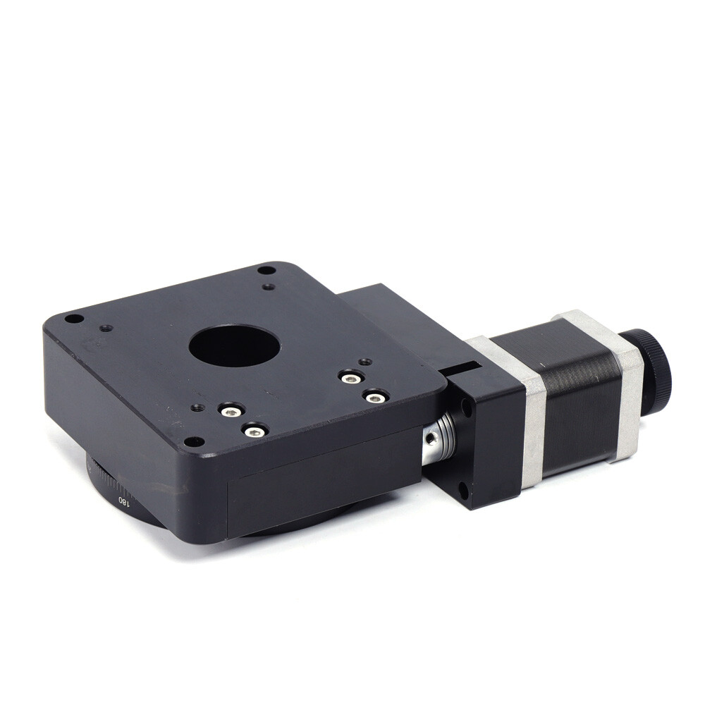 Electric Motorized Optical Rotation Platform 100mm Precision Stage