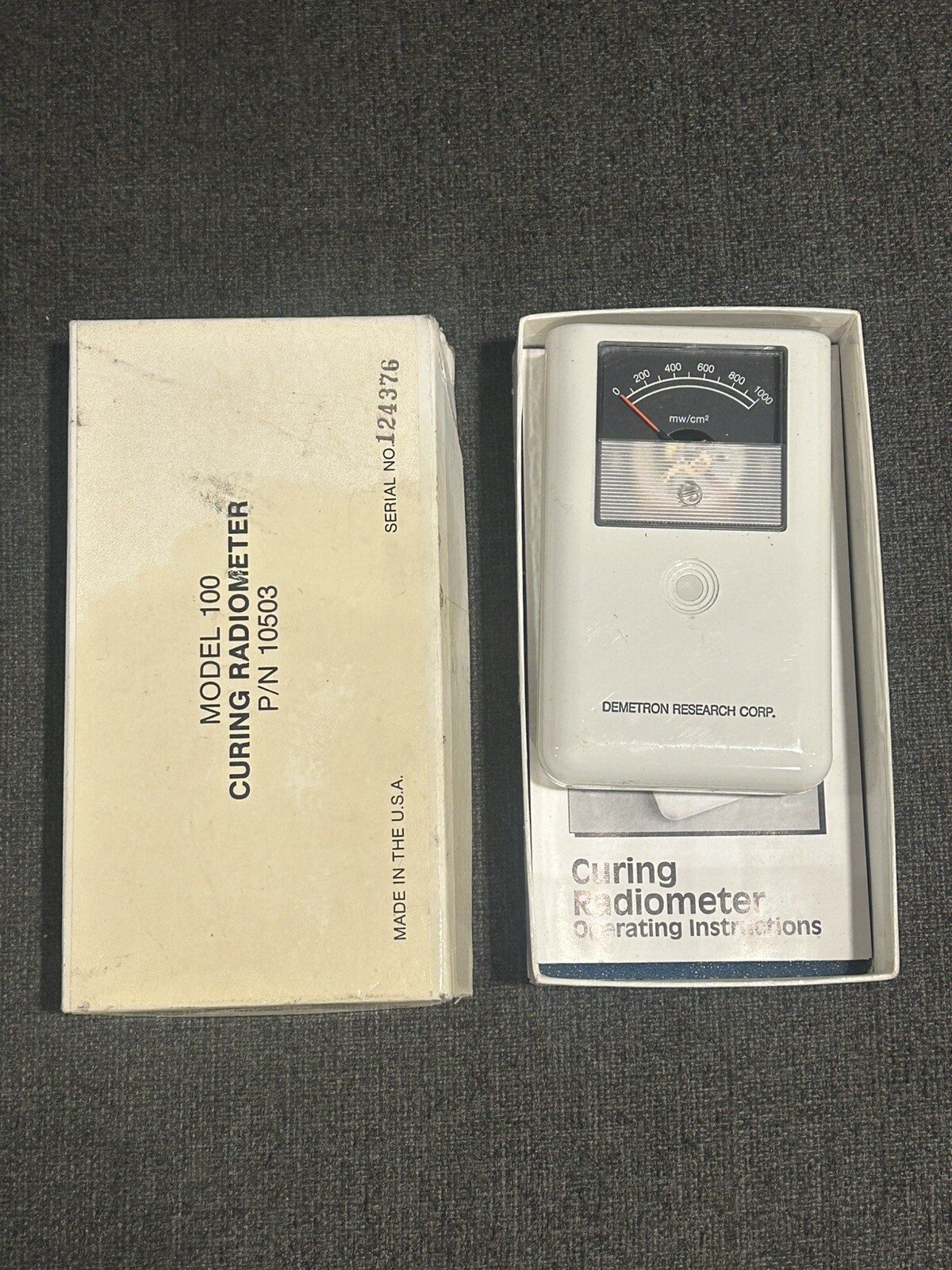 Kerr Demetron’s Curing Radiometer Model 100 P/N 10503 Comes As Shown