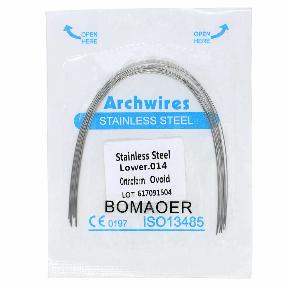 New Dental Orth Stainless Steel 10pcs/bagRound Arch Wire 014 Lower 5-200packs
