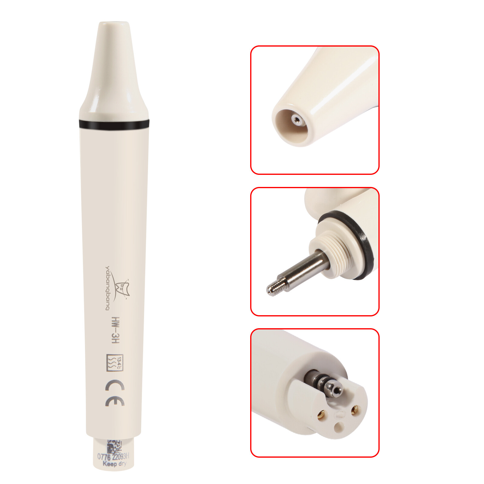 HW-3H Dental Ultrasonic Piezo Scaler Handpiece Detachable For EMS WOODPECKER SA
