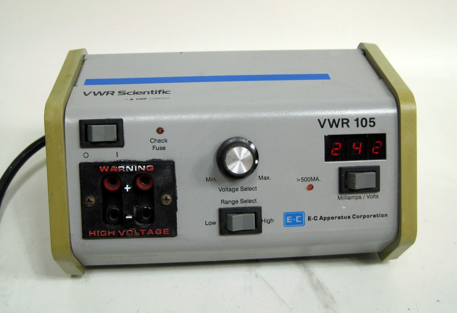 VWR Scientific / E.C Apparatus 105 Electrophoresis Power Supply