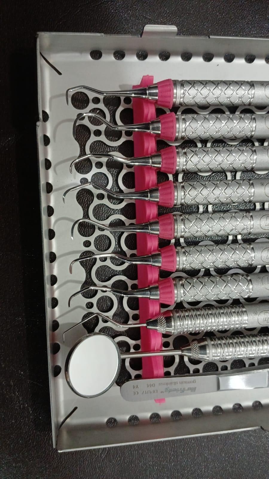 Hu Friedy Dental Hygiene Instruments Set of 10 PCS With Sterlization Cassette