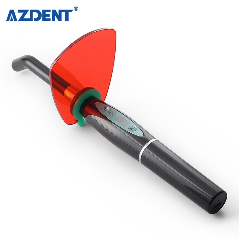 Dental LED Curing Light Lamp Wide Spectrum 1 Sec Cure Resin Light LA400 Black