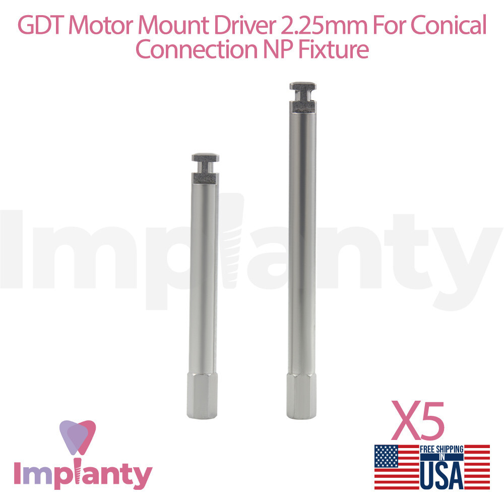 5x GDT Motor Mount Driver 2.25mm For Conical Connection Narrow Platform (NP)