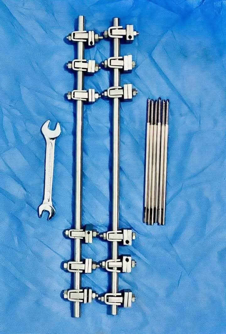 External Fixator Clamp 5.0mm Orthopedic Surgical Instrument Stainless Steel Set