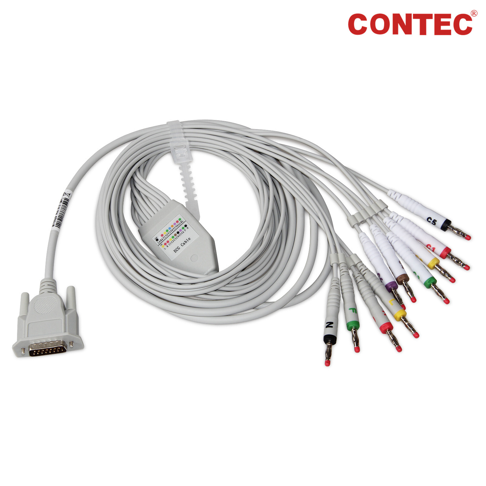 12Lead ECG Cable Wire for CONTEC ECG EKG Machine ECG300G ECG1200G ECG90A ECG100G