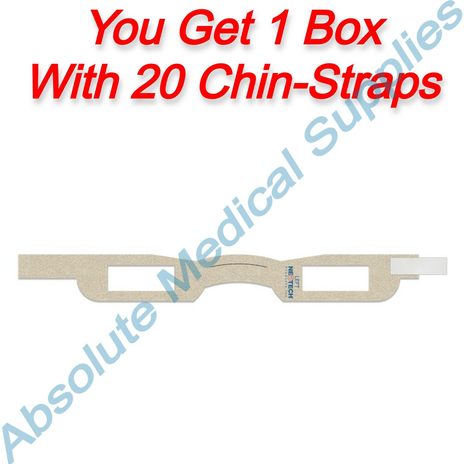 *20-Pack* Neotech ChinStrap Respiratory Support Accessory Small N786