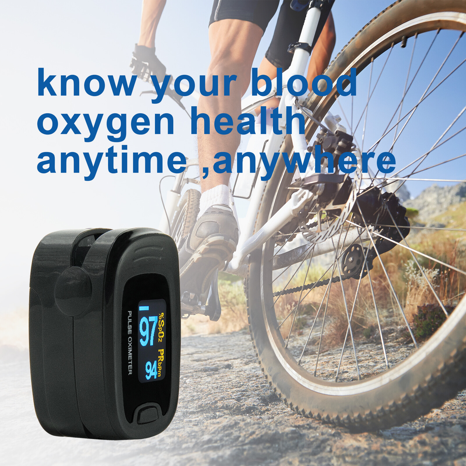 CONTEC Pulse Oximeter Oxygen Saturation SPO2 Black Finger PR Blood Monitor USA