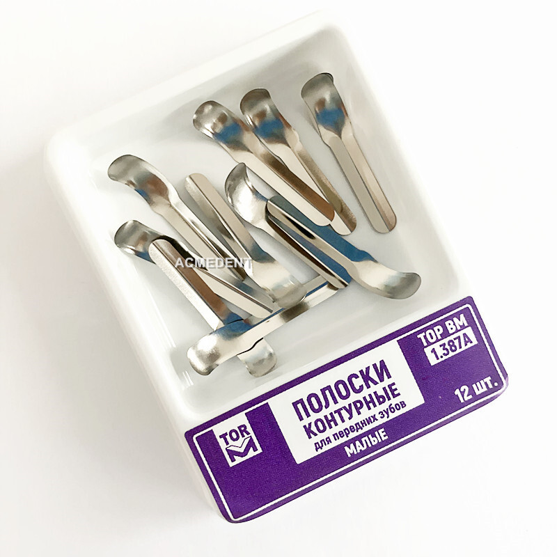 TOR VM Dental Shovel Matrix Bands Anterior Proximal Strips Matrices 1.388 1.387