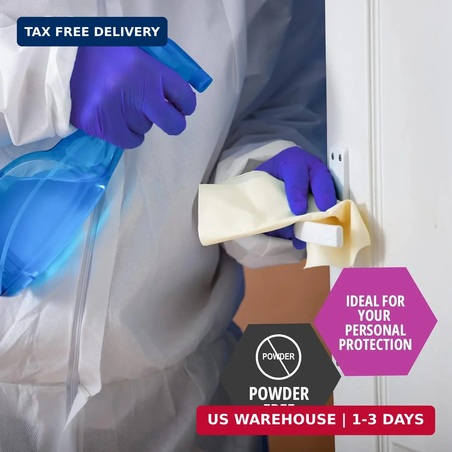 MED PRIDE Nitrile Medical Exam Gloves – Disposable Powder & Latex-Free Surgical