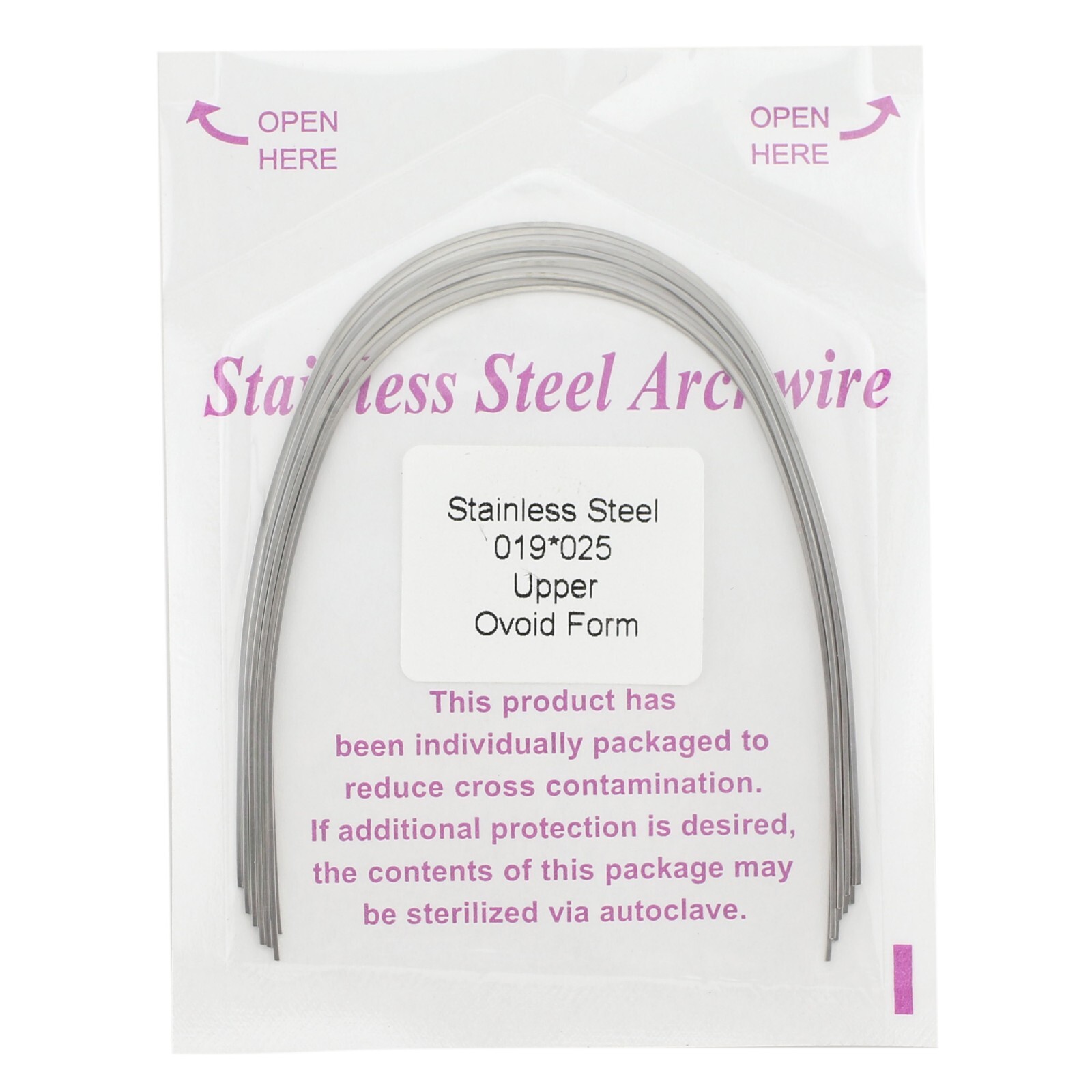 Orthodontic Arch Wire Ovoid Round Rectangular 12 14 16 1622 1725 Stainless Steel