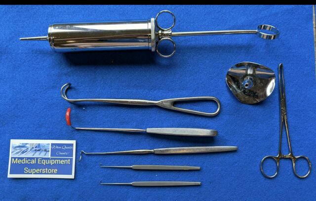 Set of Ears, Nose and Throat Surgical Instruments