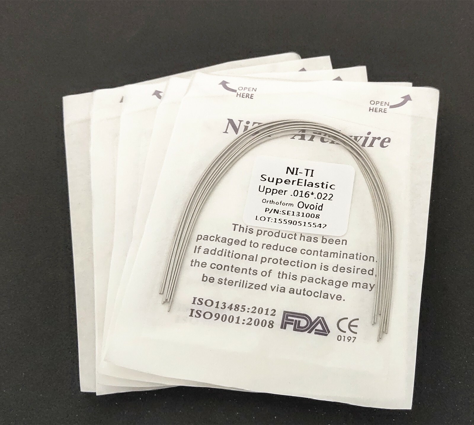 10pcs/Pack Dental Orthodontic Super Elastic Niti Arch Wire Rectangular Nature