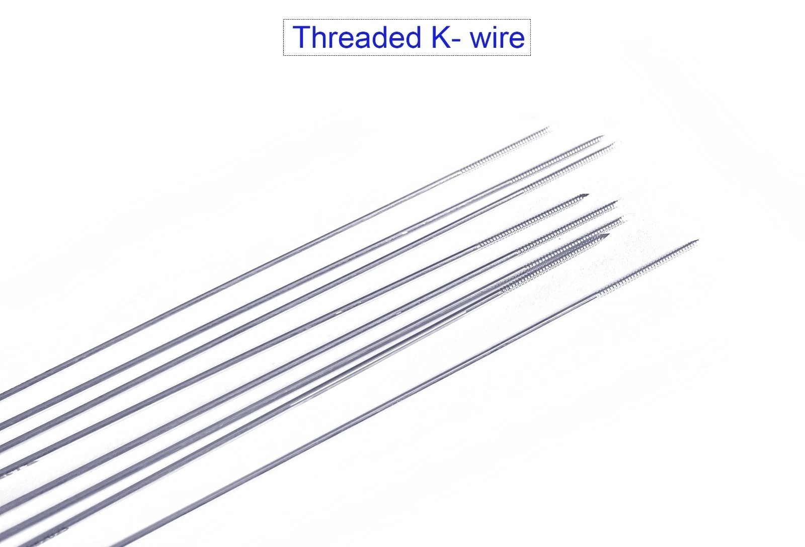Veterinary Threaded K Wire 1.5mm, 2.0mm 2.5mm, & 3.0mm (Lot of 400pcs) SS
