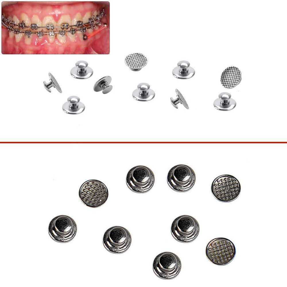 32Models Dental Orthodontic Bondable Lingual Buttons Round/Rectangular Base