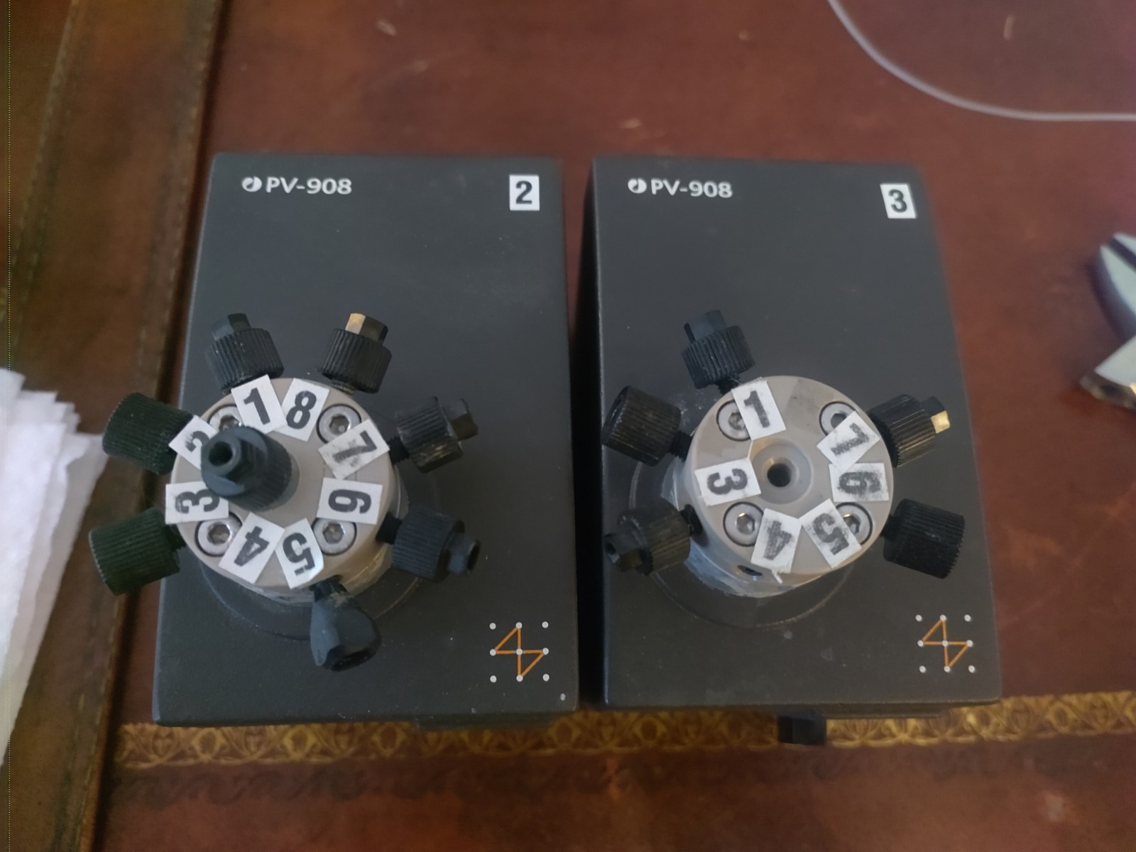 2x GE Biosciences Amersham PV-908 AKTA Explorer 18-1108-41 Motor Valve READ DESC