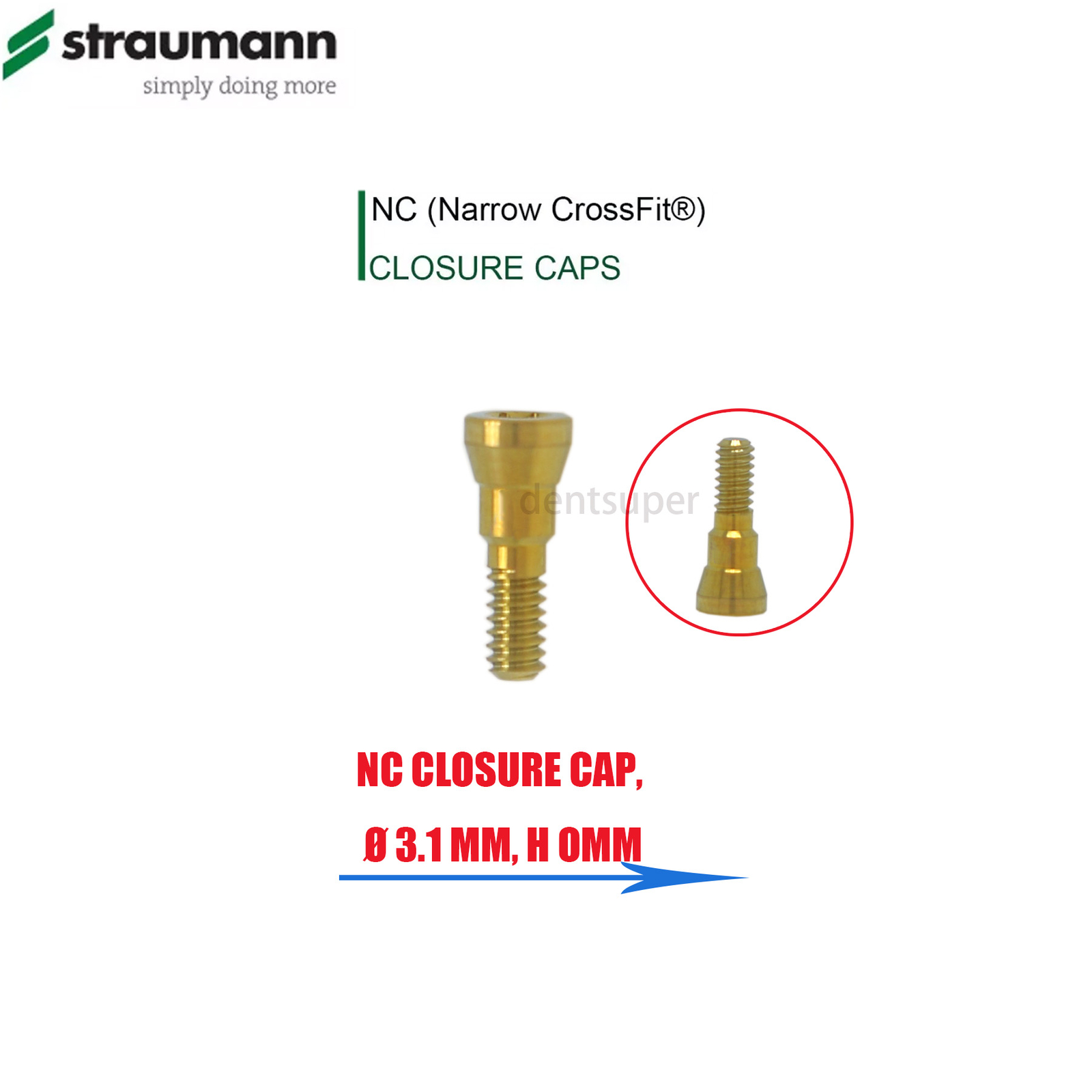 US Dental Straumann Healing Abutments Closure Cover Screws NC/RC Fit ITI BL/BLT