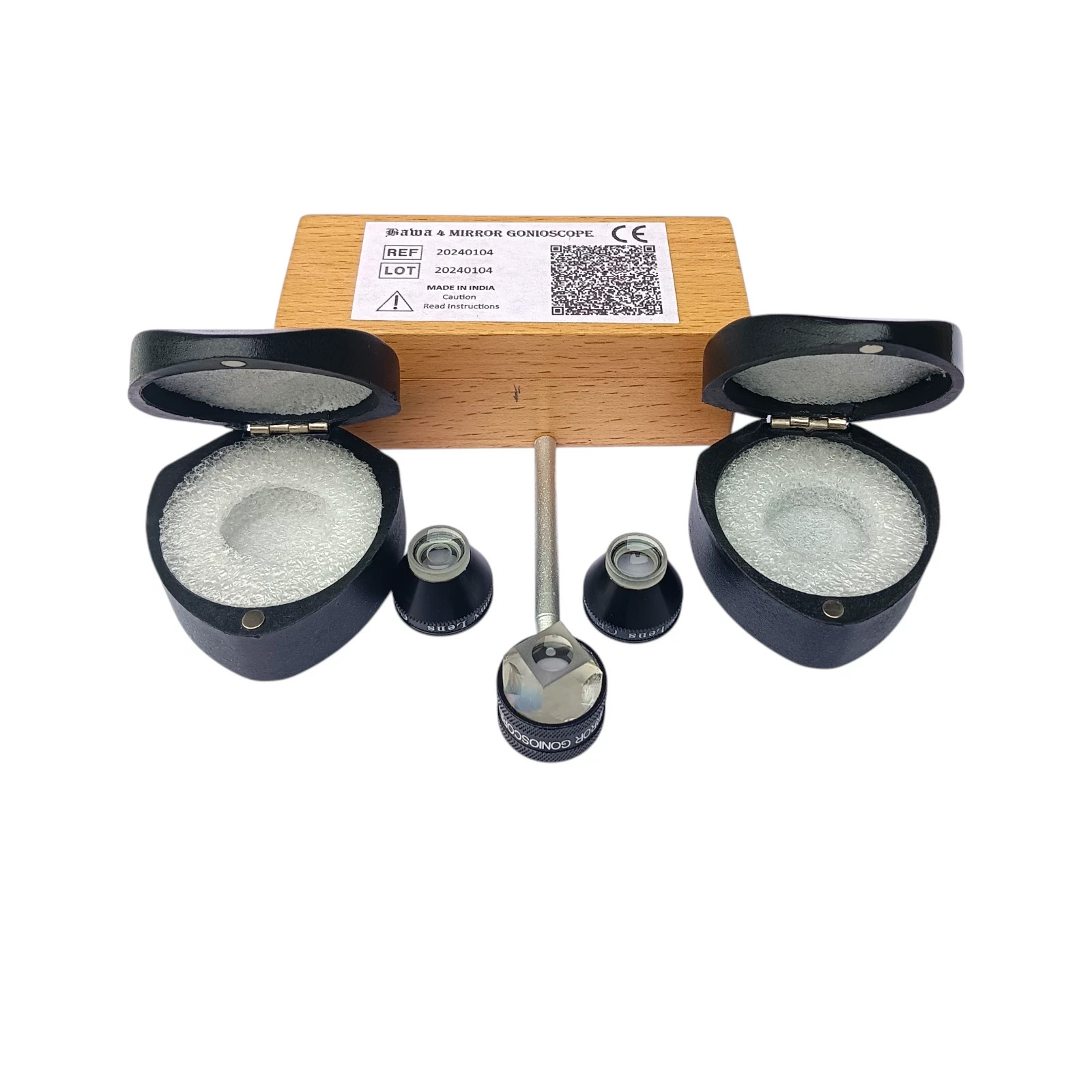 Brand New YAG Capsulotomy & YAG Iridectomy Laser Surgery Lens For Eye & 4 Mirror