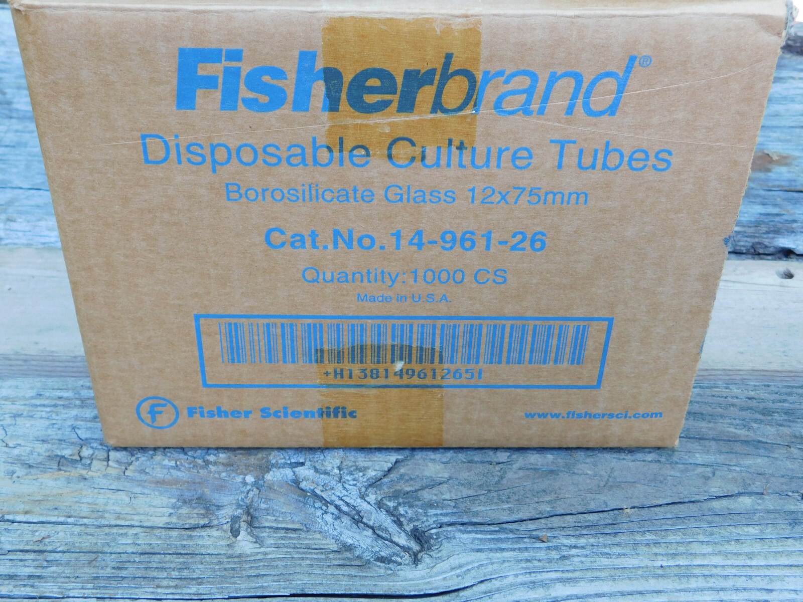 1000 cs Fisherbrand Disposible Culture Tubes 12 x 7.5 ml 14-961-26