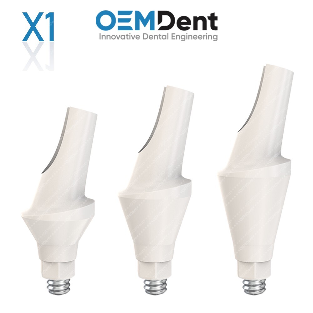 Peek Temporary Anatomic Angled Prosthetics 15° Compatible Direct Interactive® RP