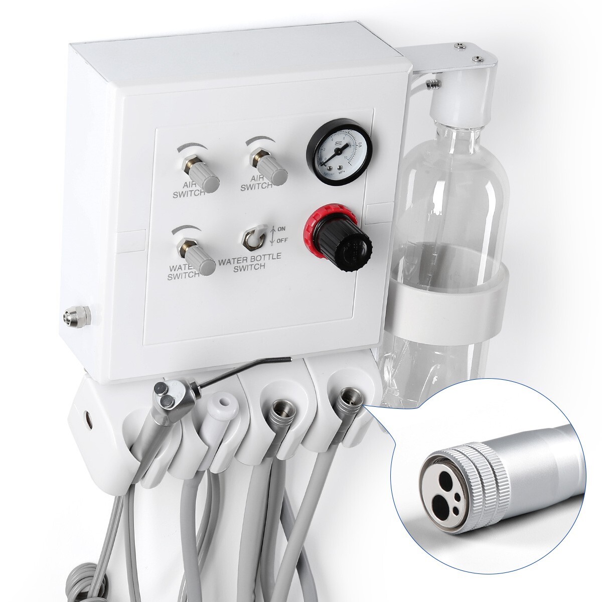 Dental Portable Turbine Unit Weak Suction Connect Compress Pneumatic Control