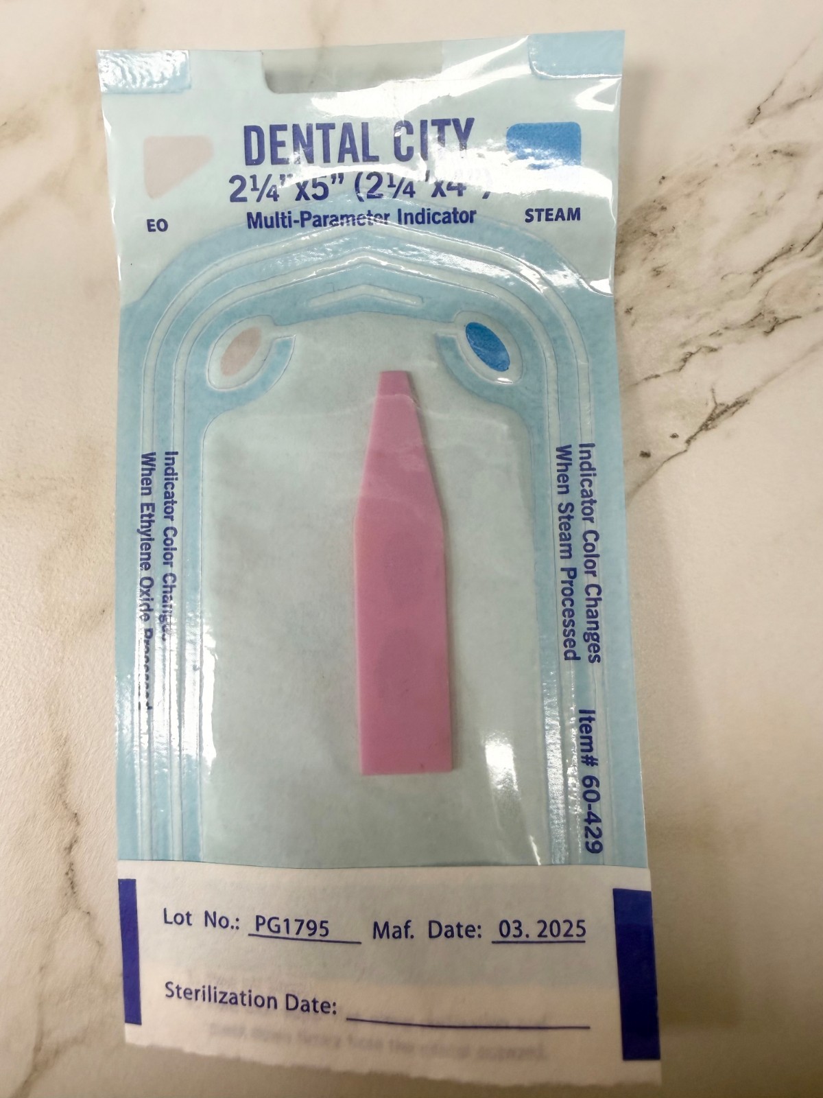 Dental City 60-429 Multi-Parameter Sterilization Pouch 2.25″ x 5″ Autoclave