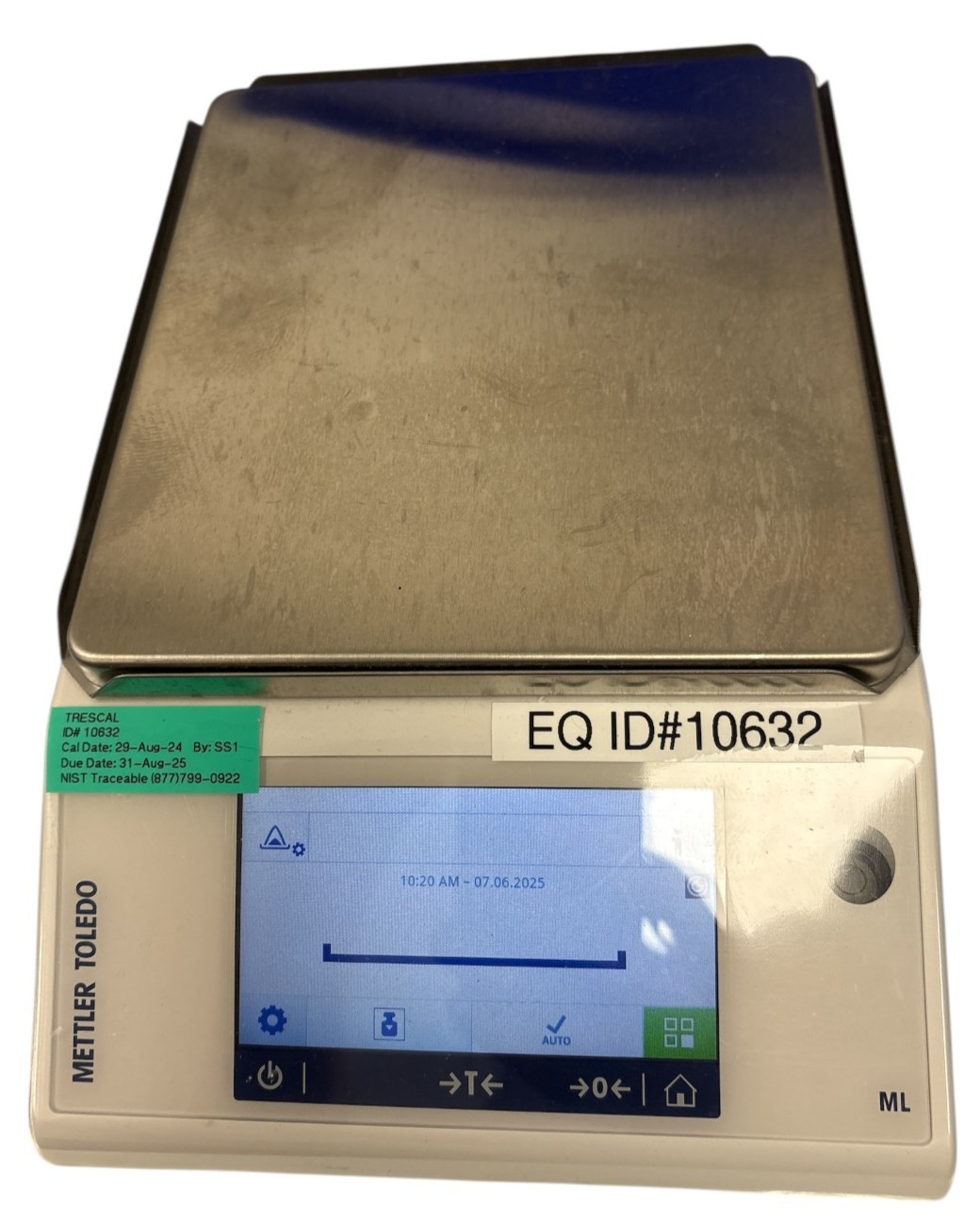 Mettler Toledo ML1602T/00 Precision Balance, 1620 g x 0.01 g