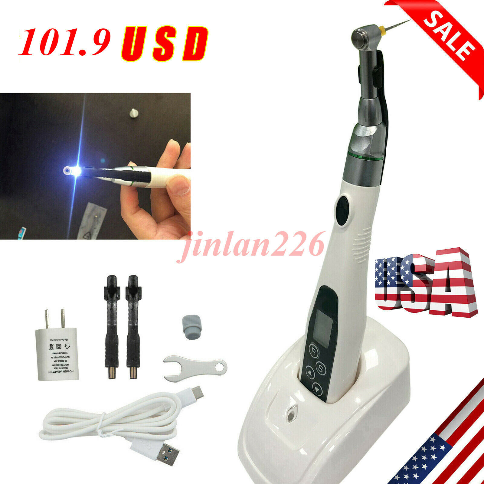 LED Dental Endodontic Endo Motor Handpiece Y-smart/ Root Canal Apex Locator Apex