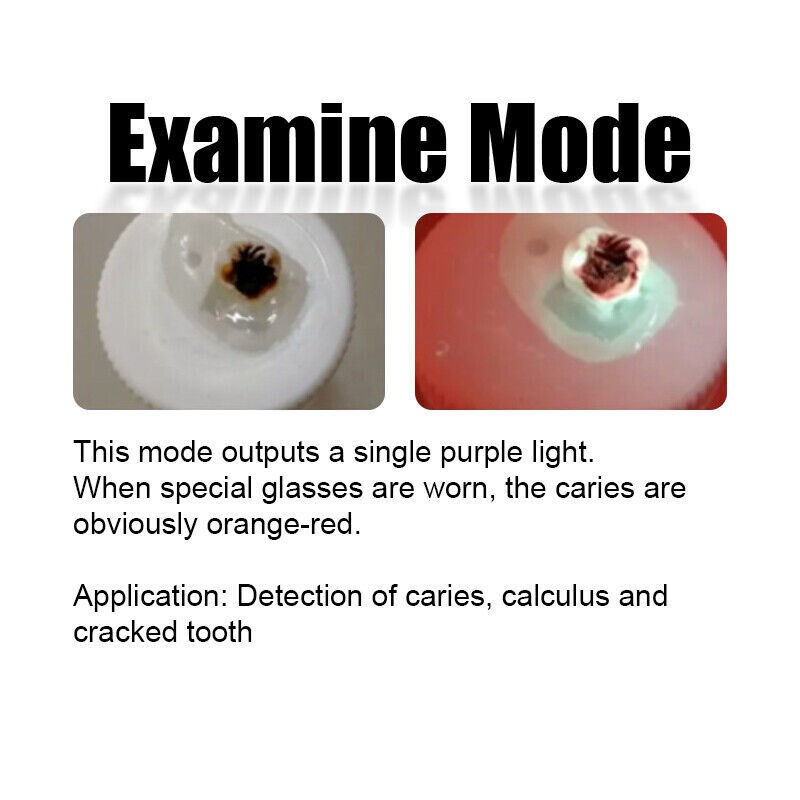 LED Dental Curing light 1 Second Cure 3200mw/cm² 6 Modes Resin Cure Lamp