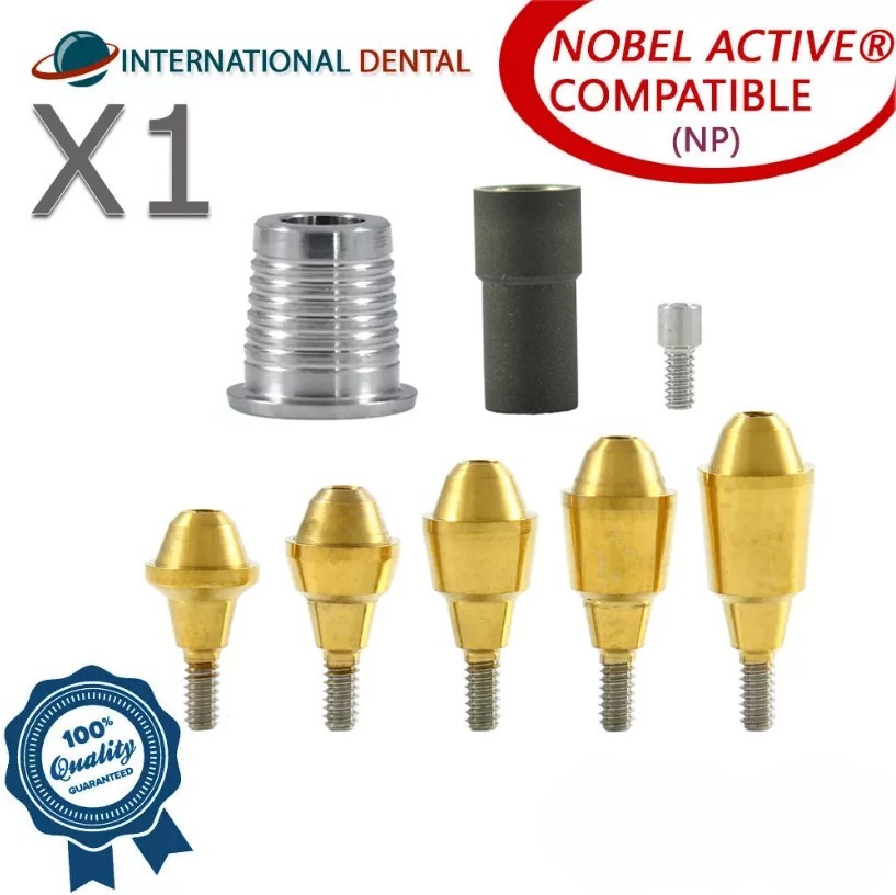 Straight Multi Unit 1.6 System CAD/CAM Set Conical Active Hex (NP) 2.25 Dental