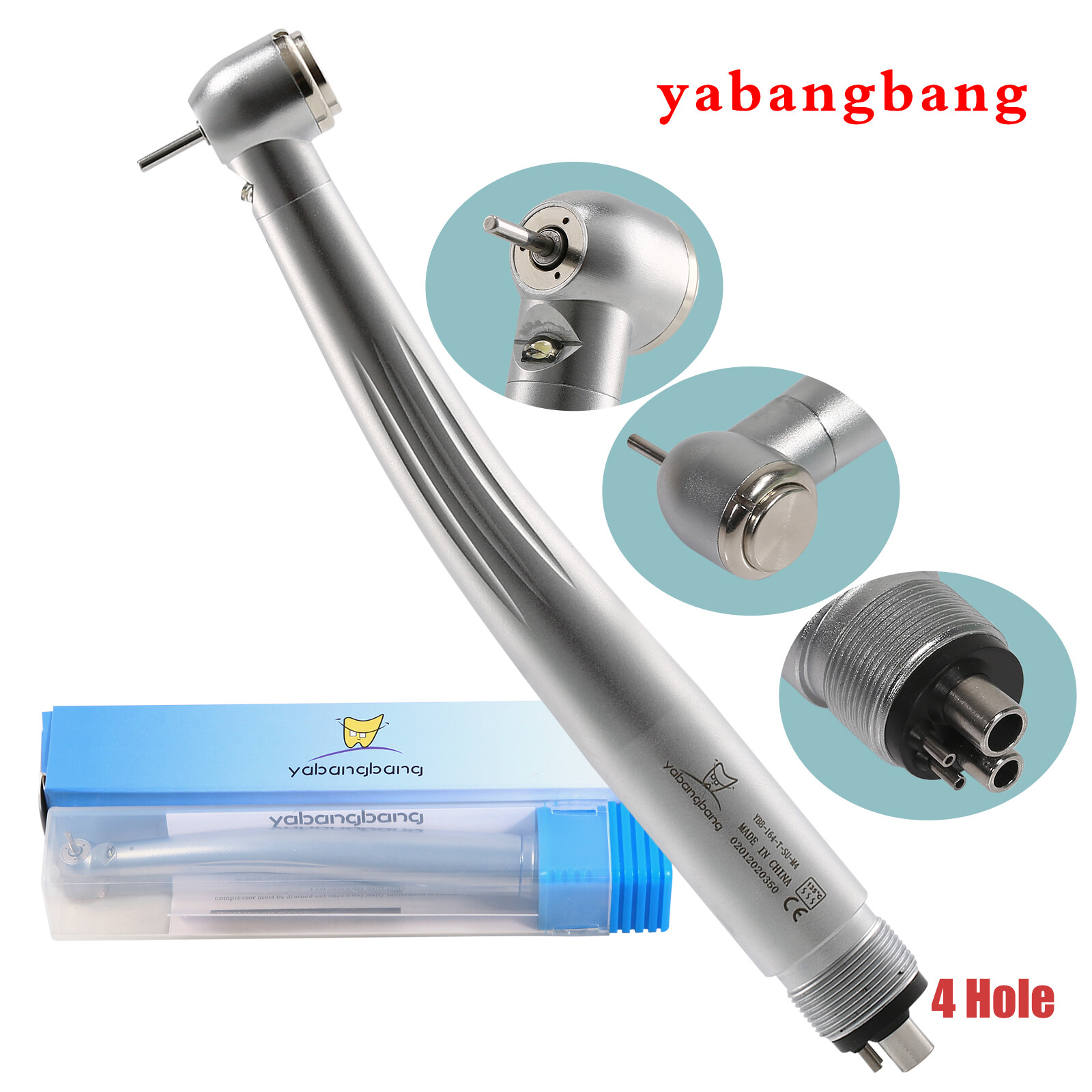 1-10 Dental Fiber Optic LED E-generator Handpiece Large/Mini Head Pediatric Kids