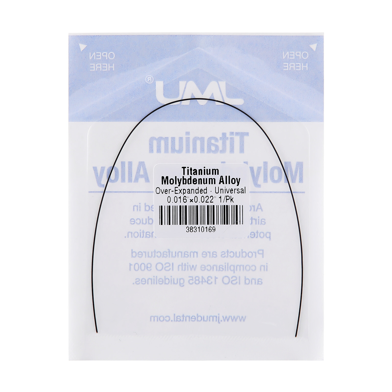 5Pack Orthodontic Ti-Mo Alloy TMA Beta Arch Wire Over-Expanded Rectangular Wires