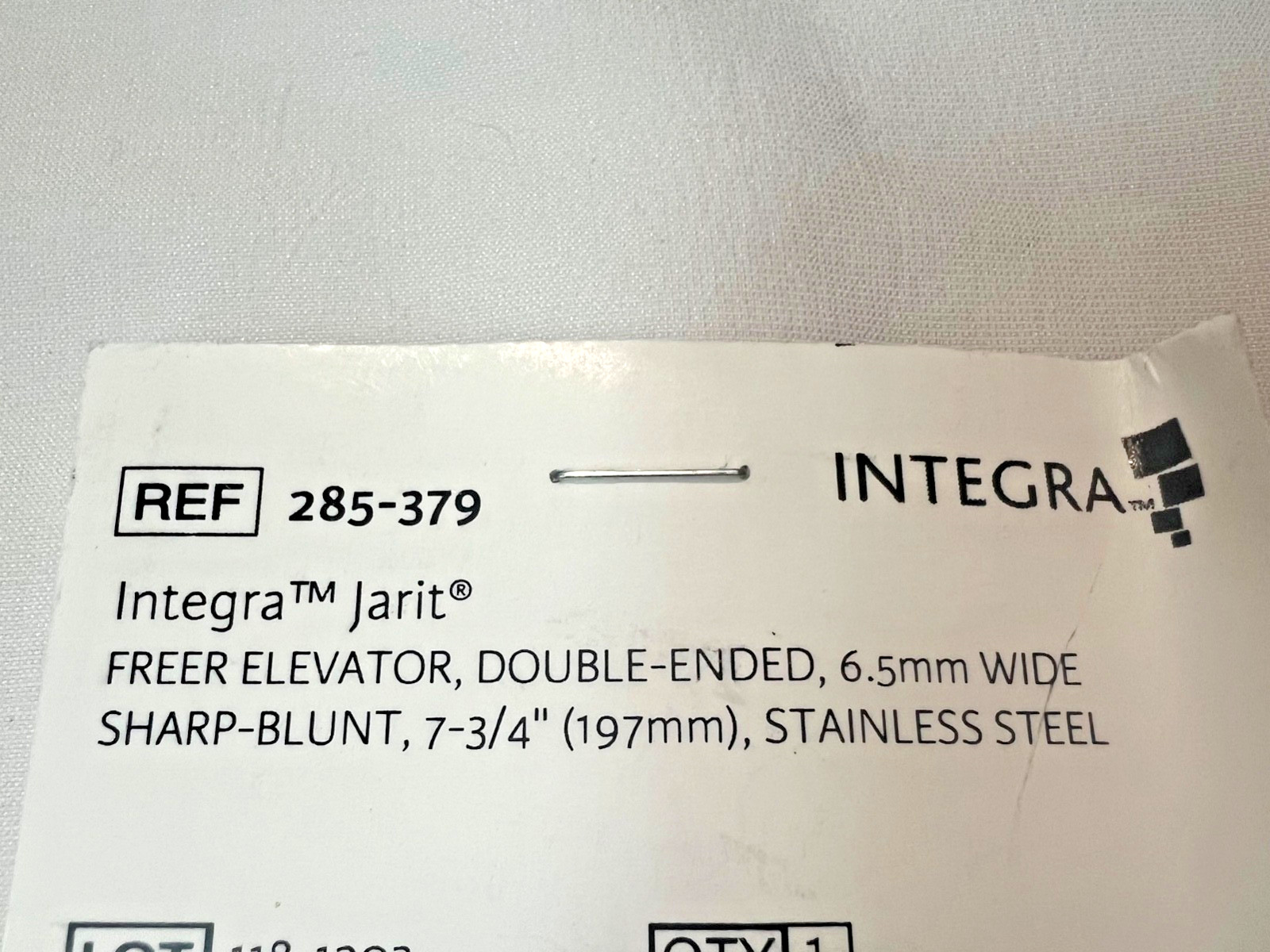 Jarit Integra 285-379 Freer Double-Ended Elevator 6.5mm X 7-1/2″ Length