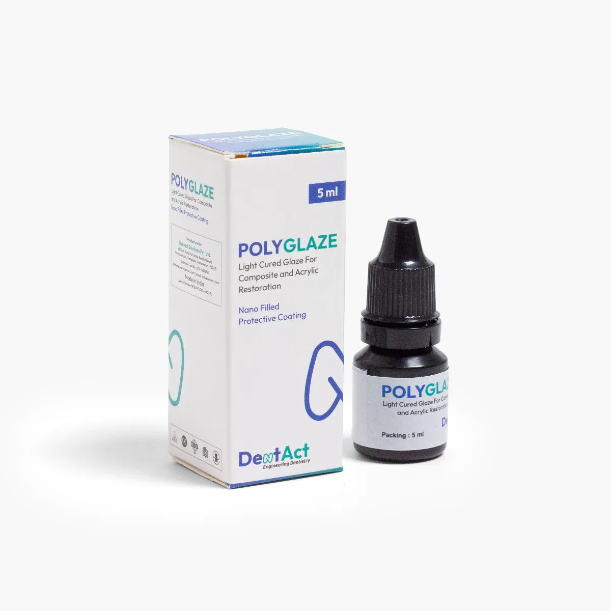 DentAct PolyGlaze Light Cure Glaze Composite & Acrylic Restoration