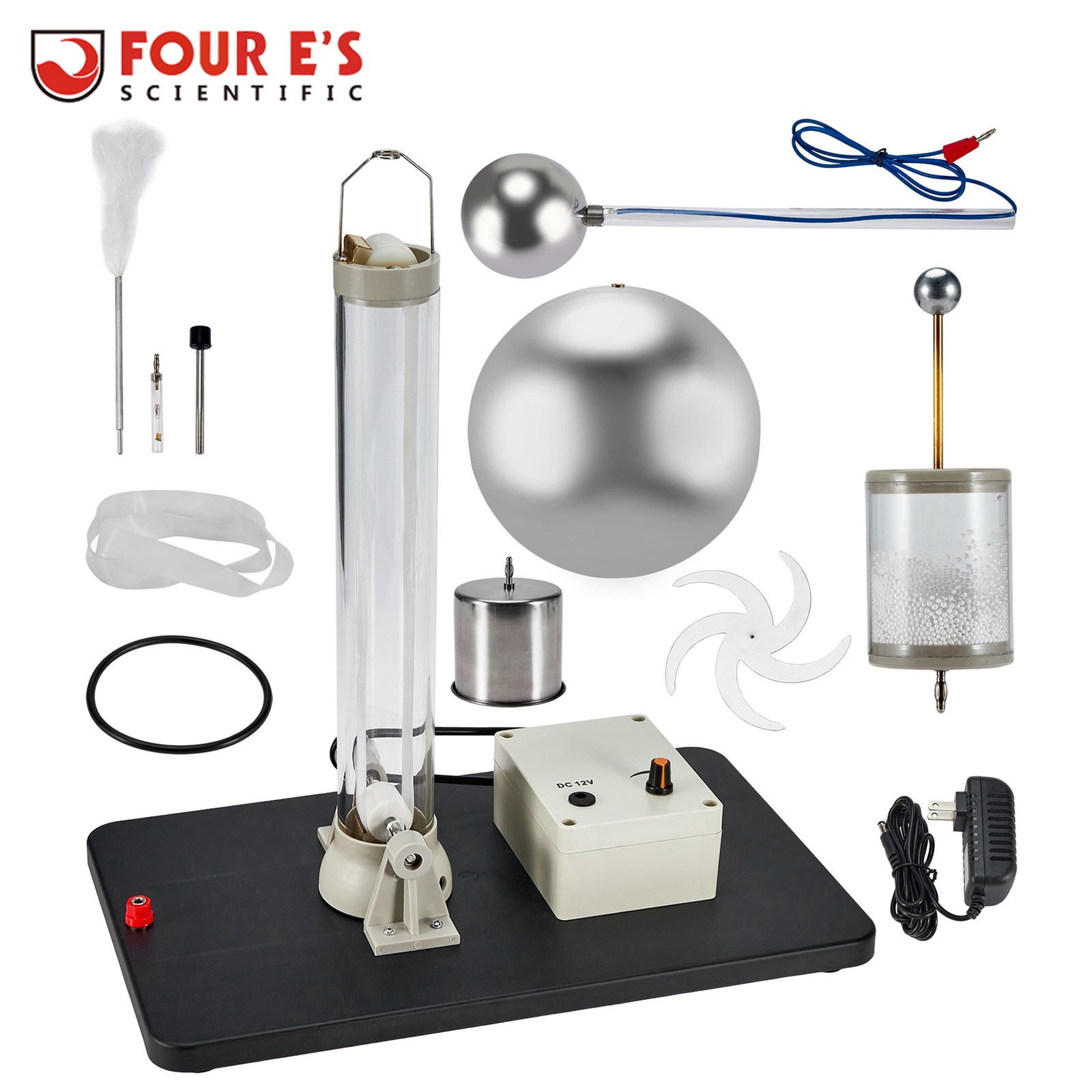 Van De Graaff Generator Motorised In Heavy Motor With All Practical Accessories