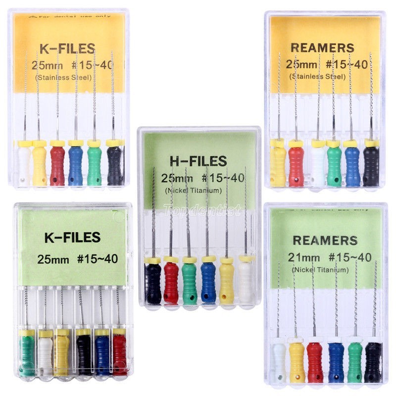 Dental Endodoncia K-Files Root Canal H File Hand Stainless Steel Niti Hand Use