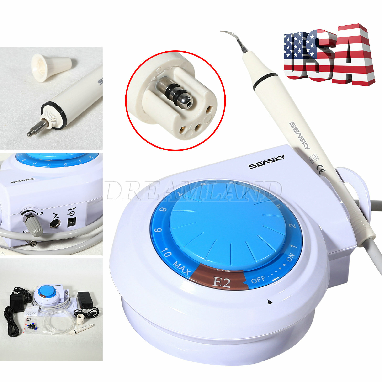 Ultrasonic Piezo Scaler Handpiece LED Fit EMS/WOODPECKER/DTE/SATELEC Dental