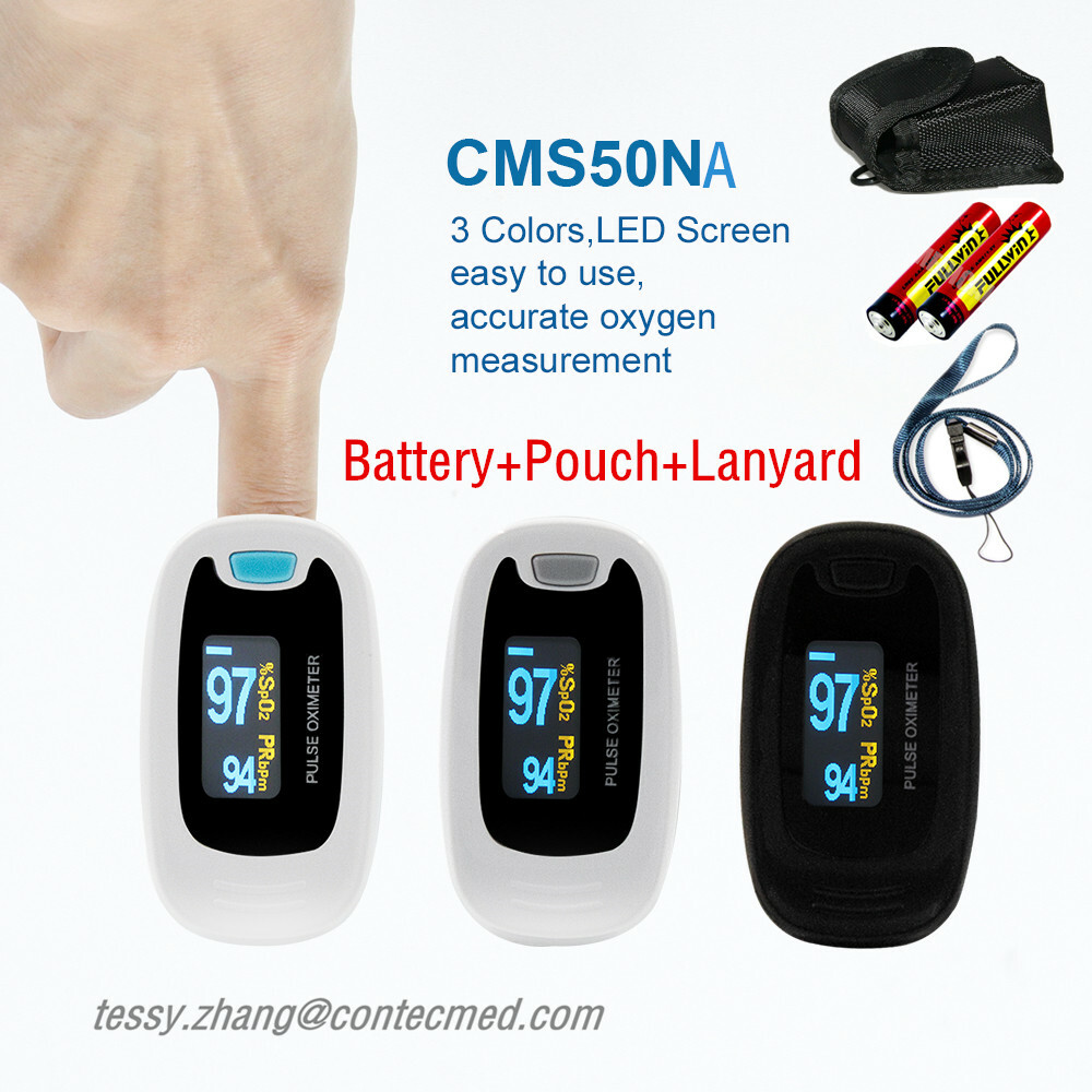 Finger Pulse Oximeter Blood Oxygen Saturation Heart Rate Measuring SpO2 Monitor