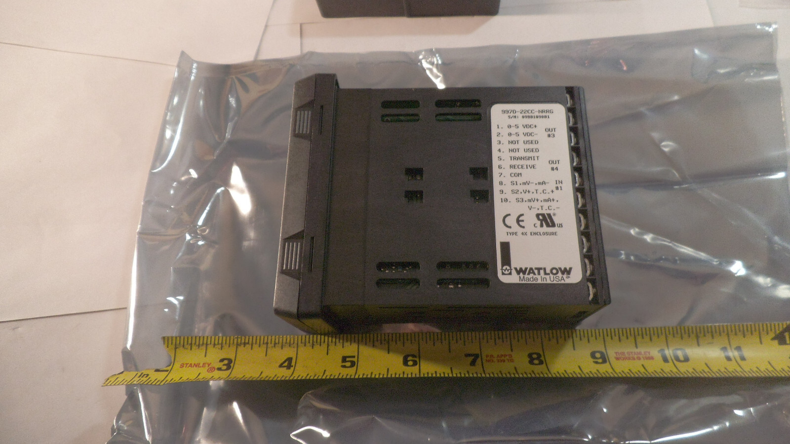 Watlow dual channel digital temperature controller 997D-22CC-NRRG