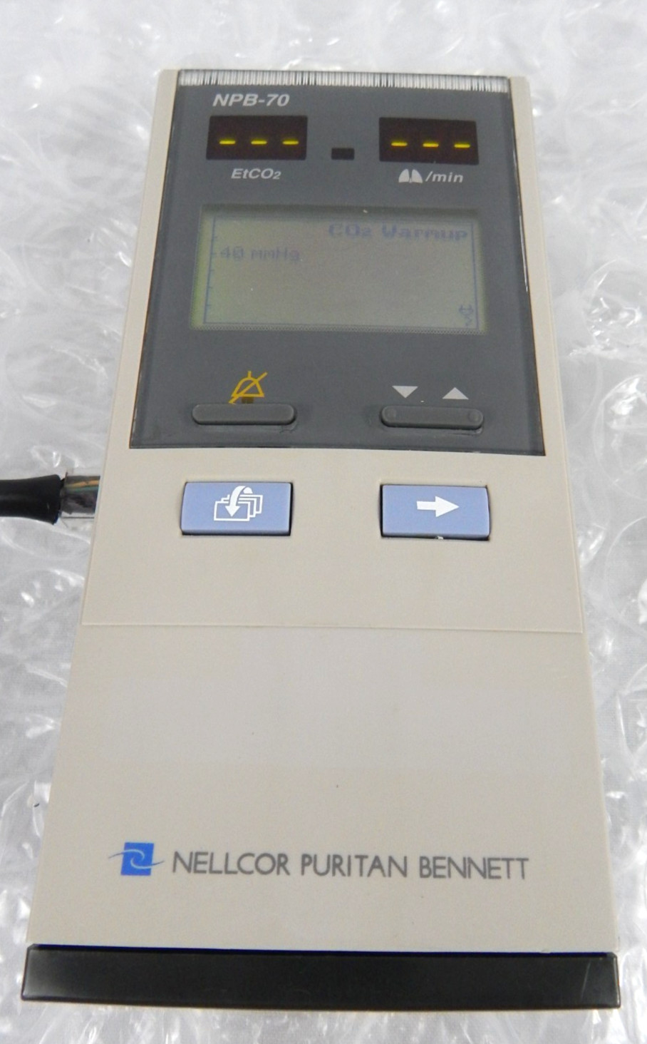 NELLCORE NPB-70 CAPNOGRAPH PATIENT MONITOR S/N 998