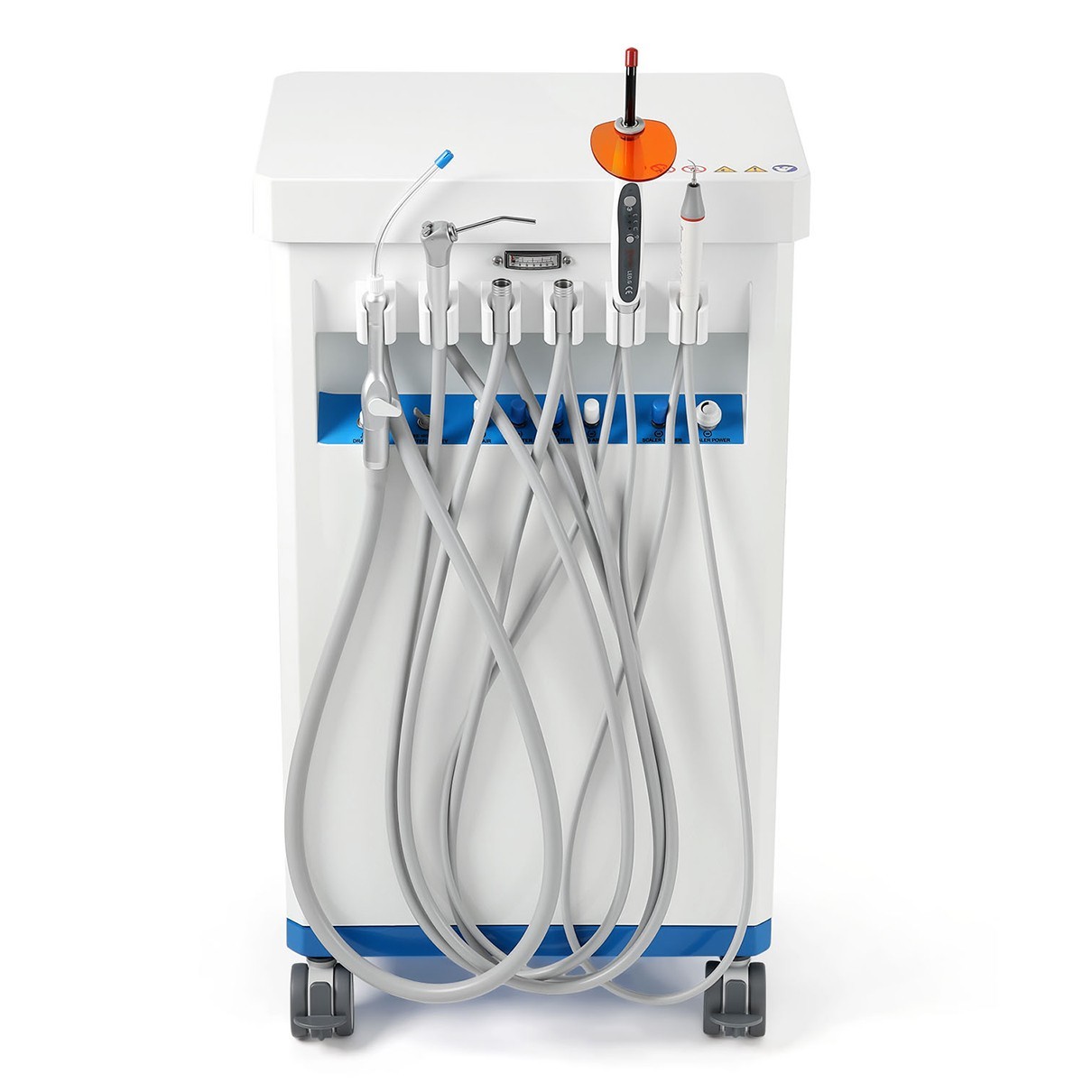 FDA Portable Dental Delivery Unit Suction Air Compressor Cart/ Handpiece kit