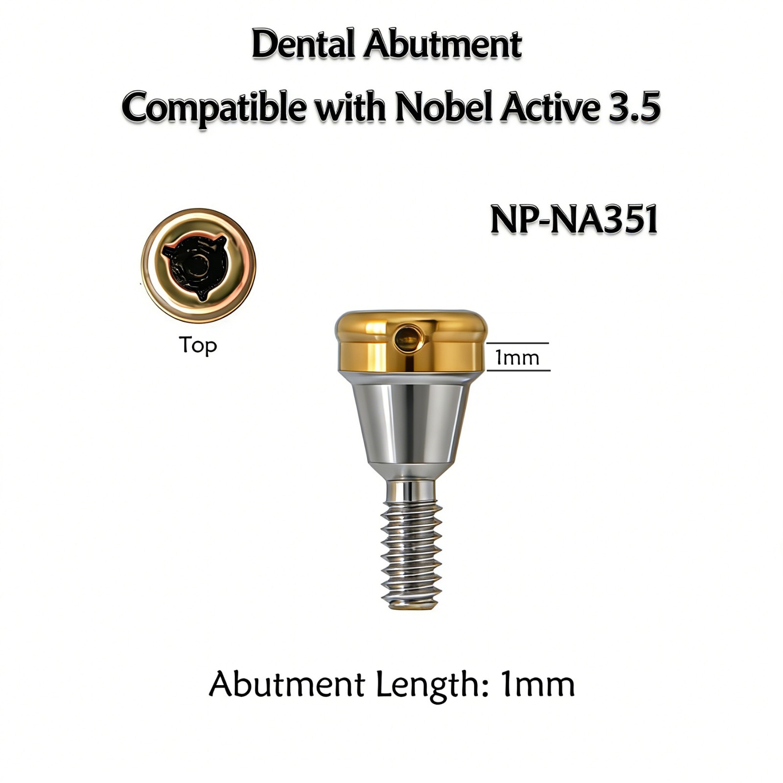 US For Nobel Active Biocare ZEST Locator Abutment Conical Connection NP/RP 1-5mm
