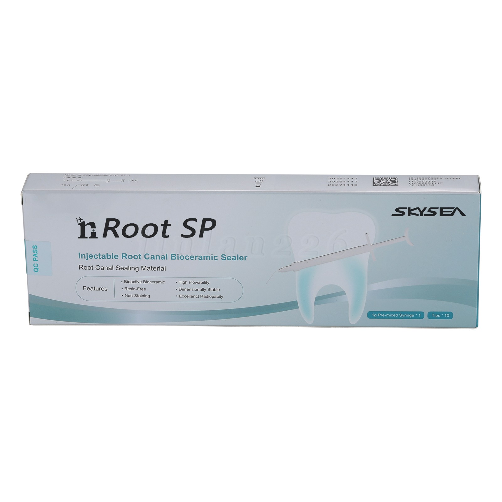 1g calcium silicate Based Root Canal Sealer Filling Material 1g Paste Kit+10Tips