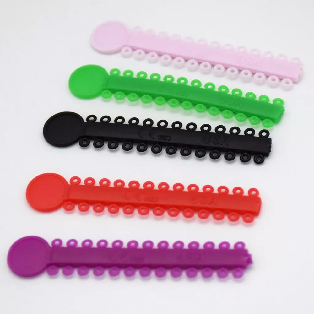 1040Pcs/Pack Ortho Dental Elastomeric Elastic Bracket Ligaduras Ties Mixed Color